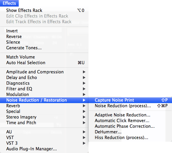 Audition Noise Removal