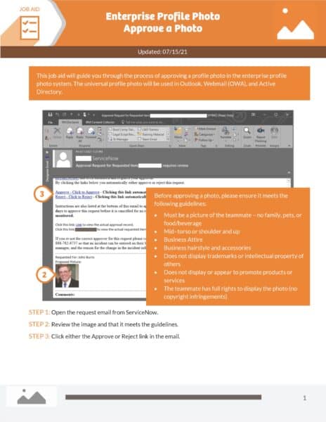 Enterprise Profile Photo - Approve a Photo