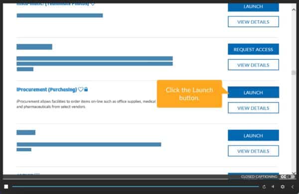 iProcurement Accessing The Tool