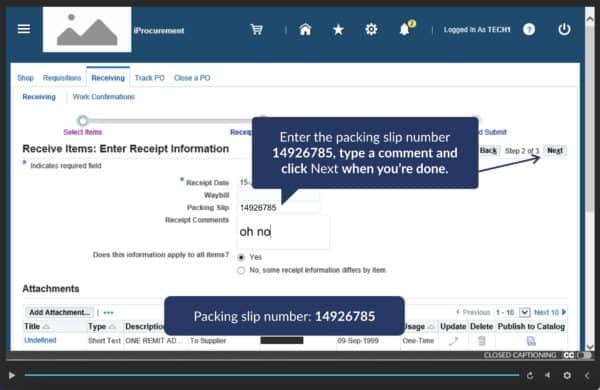 iProcurement Full Form Interaction